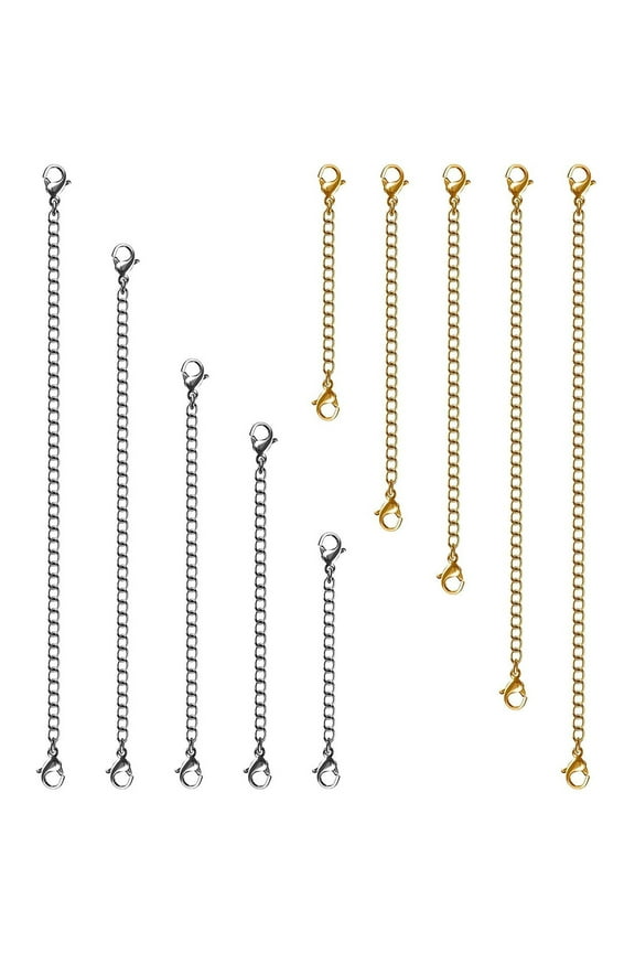 Product Category Necklaces & Pendants Your Style with Stainless Steel 10Pcs Extenders and Gold Tone Lengths for Versatile Layering and Ready Presentation