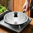 thumbnail image 1 of Product Category Omelet Cover Pan Lid for Pots Pans and Skillets Stainless Steel 11-Inch Diameter Replacement Lid for Frying Pans Cookware, 1 of 8