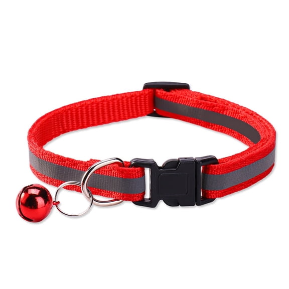 Product Category Pet Collars | Reflective Hook & Loop Pet Collar with Night Visibility Strap | Adjustable No Buckle Design for Dog and Cat
