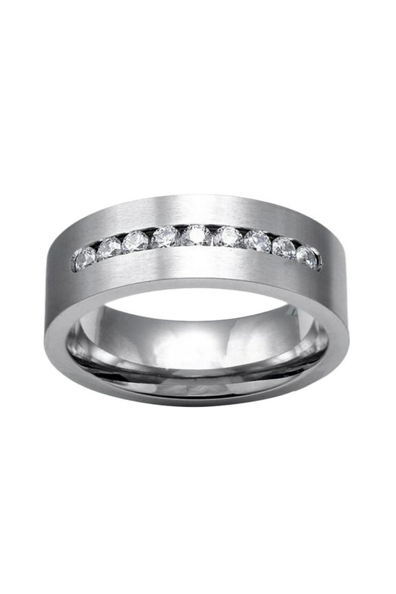 Product Category Rings | Elegant Couple Wedding Bands Featuring Zircons for Him and Her | Modern European Style Jewelry for Gifting and Everyday Wear