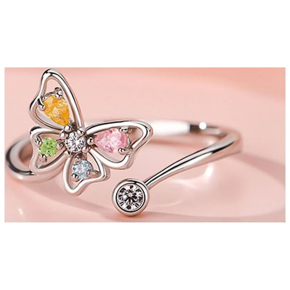 Product Category Rings | S925 Silver Rotating Adjustable Opening Ring for Everyday Wear,Open size,Silver