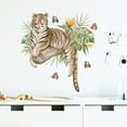 thumbnail image 1 of Product Category Wall Stickers 2 – Cartoon Lazy Tiger Playing Bedroom Living Room Porch Home Wall Decoration Wall Sticker with Whimsical Tiger Design for Kid Rooms and Cozy Spaces, 1 of 6
