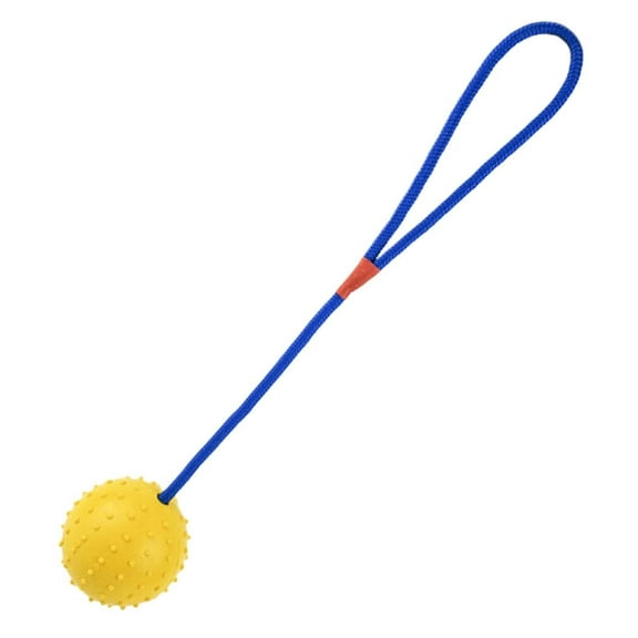 Product Chew Toys - Product Dog On A Rope Interactive Toy for Dogs and Cats Rolling Adjustable Tug Squeaky Chew Toy for Training and Workout