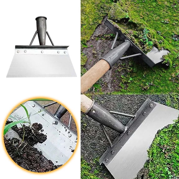 Product Class Cleaning Supplies Steel Flat Shovel for Yard Cleaning and Decontamination Mud Ice Wall Cleaning Agricultural Shovel with Steel, 26 cm×10 cm, Silver B