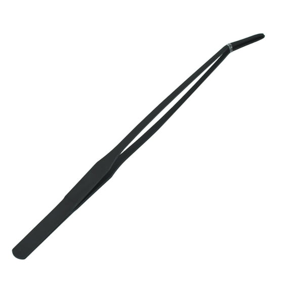 Product Class Trim Tool - Precision Curved Aquarium Tweezer for Scaping 98in Stainless Steel Long Curved Tip with Ribbed Handle for Secure Grip