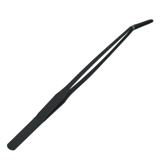 Product Class Trim Tool - Precision Curved Aquarium Tweezer for Scaping 98in Stainless Steel Long Curved Tip with Ribbed Handle for Secure Grip