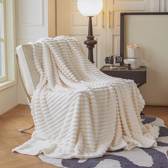 Product Classification Blanket – Wool Throw for Home and Travel Lightweight Yet Warm All-Season Comfort for Sofas Beds and more, 100 cm×70 cm, Cream