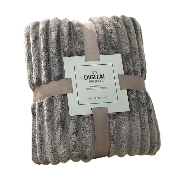 Blanket Wool Lightweight Blankets for Summer and Autumn Cozy Travel Sofa and Bed for All Seasons Wool Throw and Comfort for Home Living,100 cm×70 cm,Grey