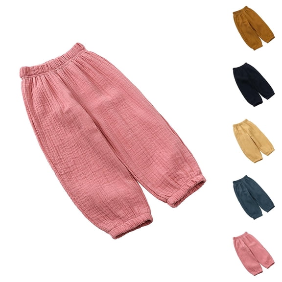 Product Classification Boys Pants - Toddler & Youth Loose Trousers for Spring and Summer in Solid Color with Fashionable Comfort Pants for Boys