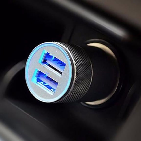 Product Classification Car Charger USB Car Charger Twin In 12V Universal Port Socket Plug Compact Vehicle Charger for USB Power end One Size