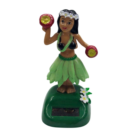 Product Classification Car Interior Accessories - Solar Powered Dancer for Car Dancing Figure with Head and Moving Doll Solar Powered Dance Statue for, 15x10x6 cm, Green