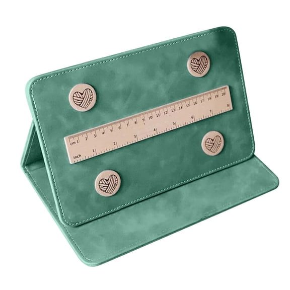 Product Classification Chart Holder Knitting Tool for Patterns and Needle Arts Organization with Fold Up Design to Secure and Knitting for Craft Stationery, 26 cm×18 cm, Green