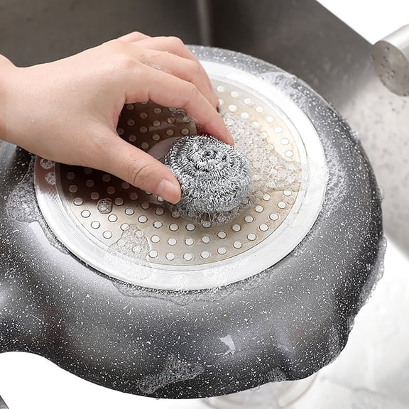 Product Classification Cleaning 2 – Stainless Steel Scrubbing Pads for Kitchen and Bathroom – Scouring Steamline Cleaning Tool for Tough Grime, 6cmx3cm, Color A
