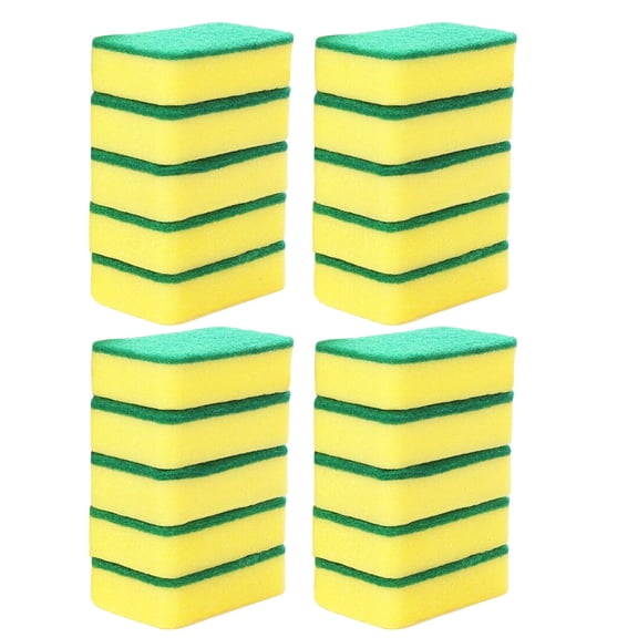 Product Classification Cleaning Brush2 Kitchen Cleaning Sponges 20 Pack Individually Wrapped Non-Scratch Scouring Pads Heavy Duty Scrub Sponges for Home Bathroom Apartments Car Cleaning