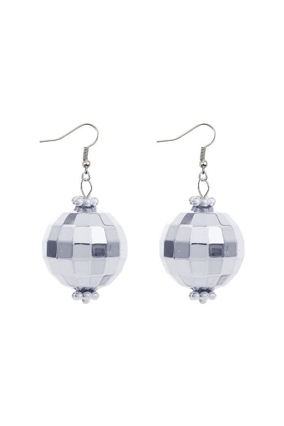 Product Classification Earrings Ladies Studs Hollow Buckle Electroplated Silver Jewelry with Literary Design for Everyday Wear