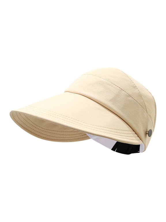 Product Classification Face - Sun Visor for Outdoor Sports - Wide Brim Adjustable Visor for Women - Lightweight Sun Gear for Hiking Beach