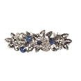 thumbnail image 1 of WJY Flower Rhinestones Pearl Hair Barrettes, Silver, 1 Count 1 Count, 1 of 9