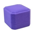 thumbnail image 1 of Product Classification Jewelry Exquisite Velvet Ring Storage for Engagement and Wedding – Jewelry Packaging Solution with Safe Elegant Presentation, 5 cmx5.5 cmx4 cm, Purple, 1 of 9