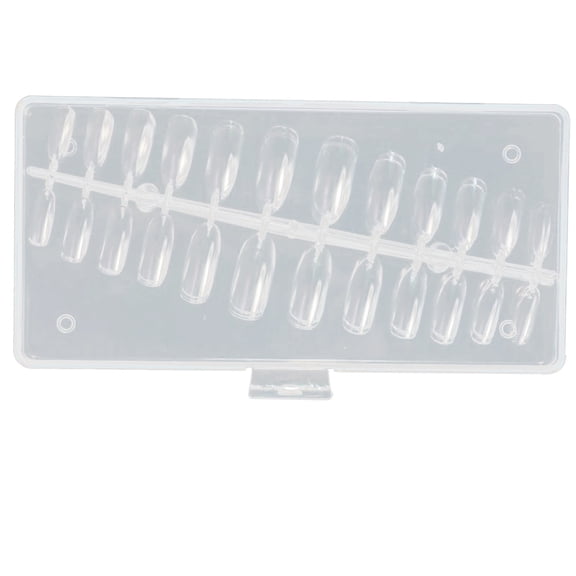 Product Classification Nail 120 Transparent Water Tube Nails for DIY Nail Salon Practice—Full Coverage Press-On Nails