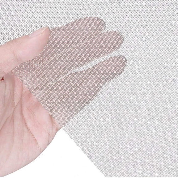 Product Classification Strainers Filtration Mesh 4 Pcs Stainless Steel Woven Wire Mesh for Airbricks 1mm Hole Mesh Drain Cover and Proof Mesh Sheet,One Size,Silver