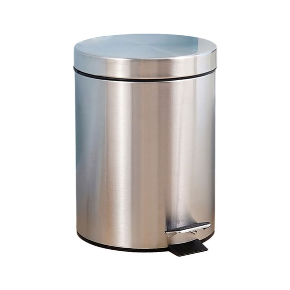 Product Other Cleaning Supplies 2 | Product Household Pedal Operated Covered Stainless Steel Mini Can with Inner Bucket for Elegant Space Organization