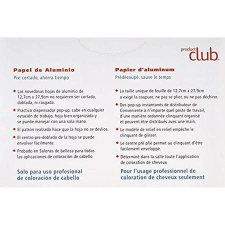 Product Club Ready to Use Foil Sheets, Silver, 5 x 11 Inch, 500 Count