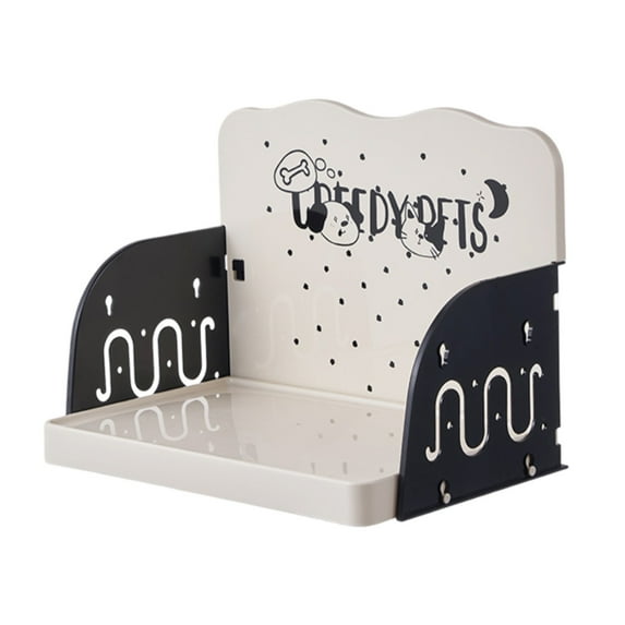 Product Elevated Cat Feeding Indoor Dish Platform Stand with Adjustable Height for Comfortable Mealtime and Ergonomic Design