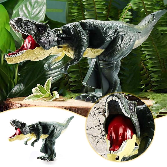 Product Family Novelty Funny Toy Bobble Head Dinosaur with Manual Control 3+ Years Interactive Tail Ideal for Boys and Adults,7.08x1.96x5.11 inch,Green