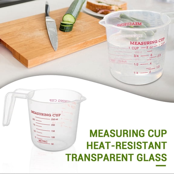 Product Glass&Bottle Cup and Bottle High Transparent Cup with Measuring Handle – Clear Glass & Bottle for Kitchen and Lab
