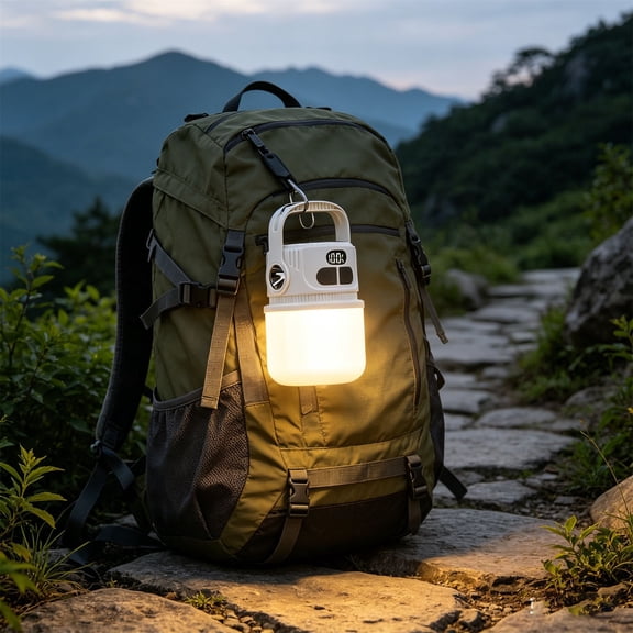 Product Highlight: Camping Lamp Double Light Source Digital Display Large Capacity Battery Ideal for Outdoor Adventures and Home Use