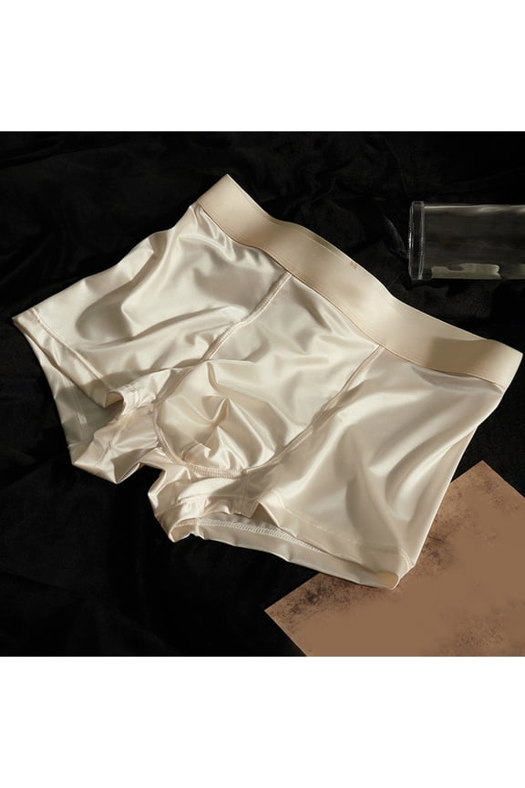 Product Men"s Underwear Breathable Briefs for Daily Wear Home Party Wedding with Elastic WaistbandSmooth - Comfort Fit, L, White