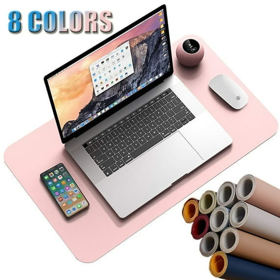 Visland Office Desk Pad Mouse Pad 23.6" x 11.8" - Computer, Laptop, Keyboard & Mouse Pad Organizer - PU Leather Desk Mat Office Table Protector- Typing & Writing Accessories