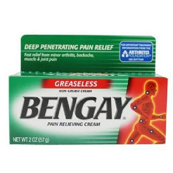 Product Of Bengay, Greaseless Pain Relieving Cream (Green), Count 1 - Headache/Pain Relief / Grab Varieties & Flavors