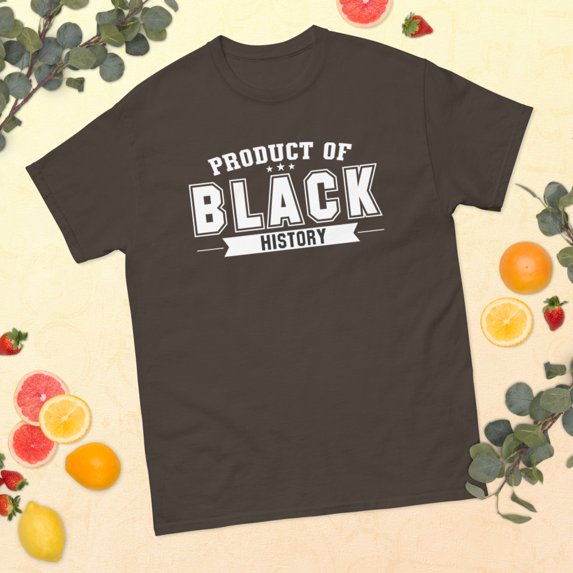 Product Of Black History Month Juneteenth African American Graphic classic tee (Dark Chocolate, L)