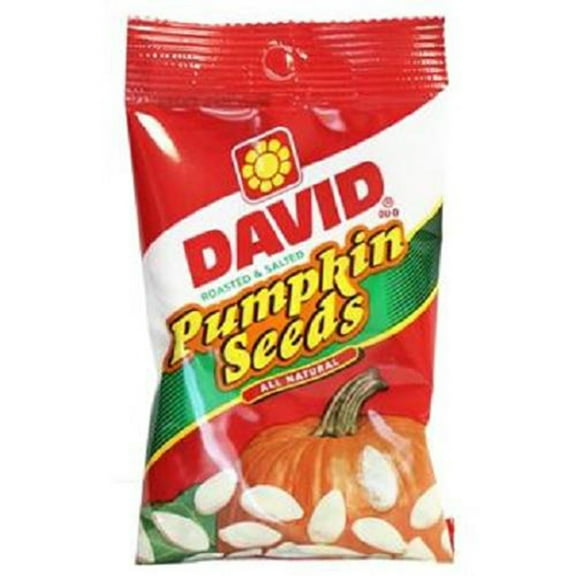 Product Of David, Pumpkin Seeds Original , Count 12 (5 oz) - Sunflower Seeds / Grab Varieties & Flavors
