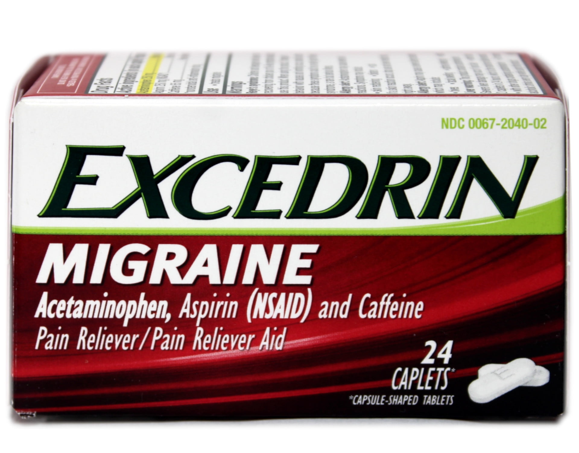 Product Of Excedrin Migraine, Aspirin Pain Reliever Caplets, Count 1 - Headache/Pain Relief / Grab Varieties & Flavors