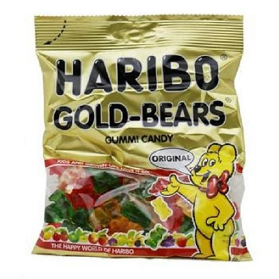 Product Of Haribo, Peg Gold-Bears Gummies, Ct 12 (5 Oz) - Sugar Candy / Grab Varieties & Flavors