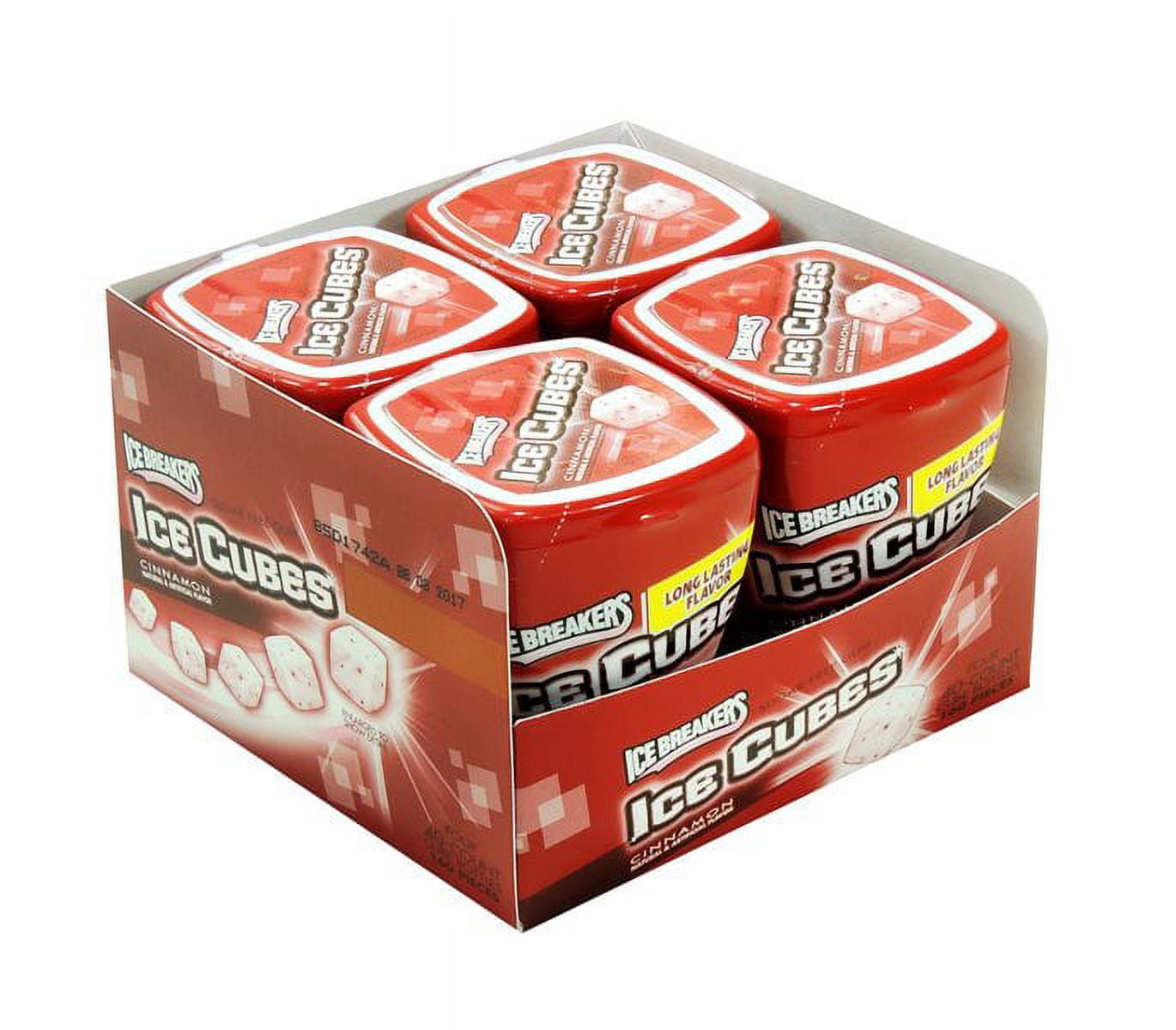 Product Of Ice Breakers Ice Cubes, Gum Cinnamon - Bottle, Count 4 (40Pcs) - Gum / Grab Varieties & Flavors