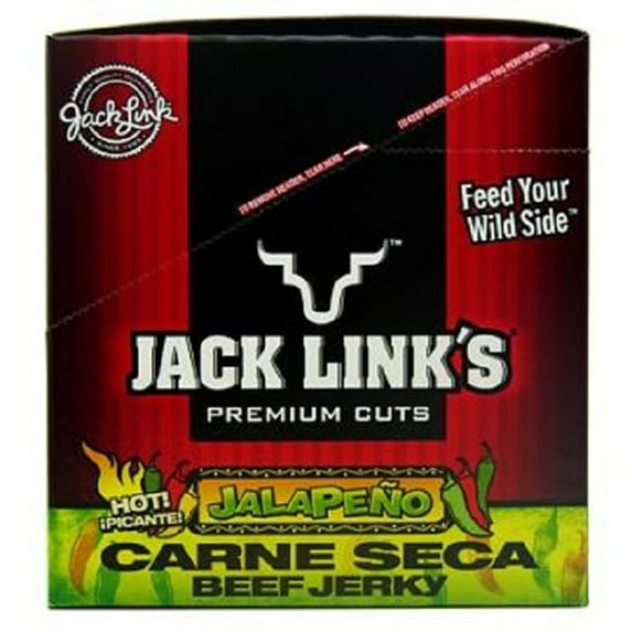 Product Of Jack Link Beef Jerky, Jalapeno - Bag, Count 10 (1.25 oz) - Jerkys / Grab Varieties & Flavors