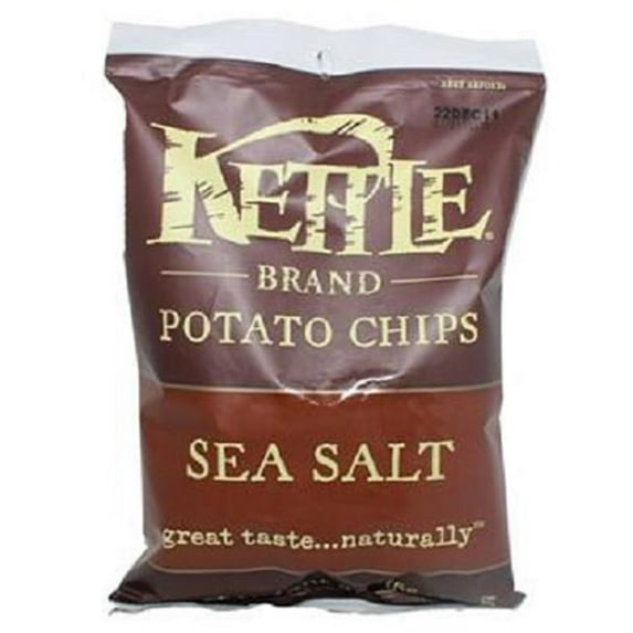 Product Of Kettle Brand, Sea Salt Chips - Lightly Salted, Count 6 (2 oz) - Chips / Grab Varieties & Flavors