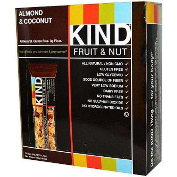 Product Of Kind Fruit & Nut, Almond & Coconut, Count 12 (1.4 oz) - Healthy Snacks / Grab Varieties & Flavors