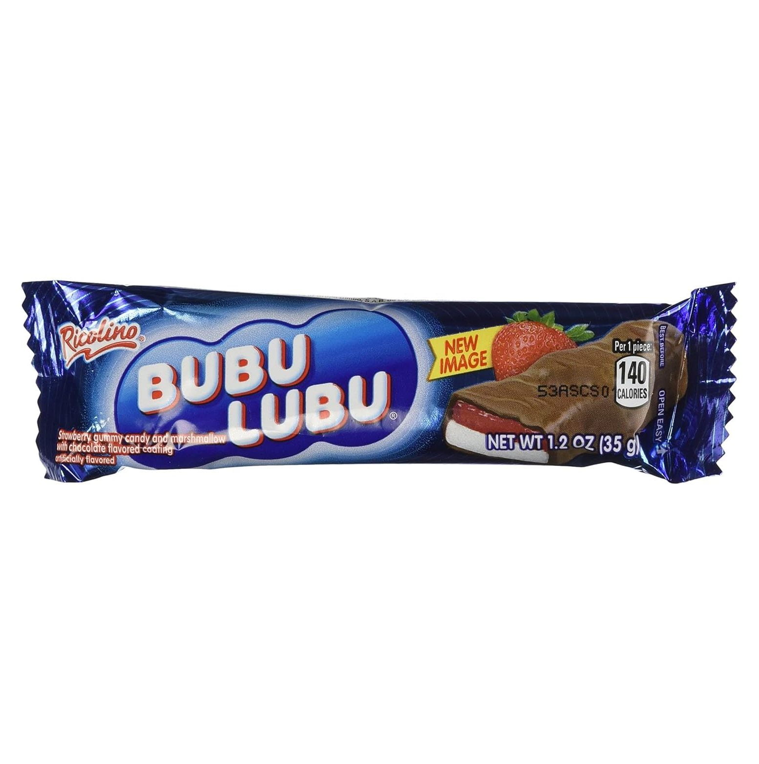 Product Of Ricolino, Bubu Lubu, Count 24 (1.2 oz) - Chocolate Bars with  Strawberry & Marshmallow