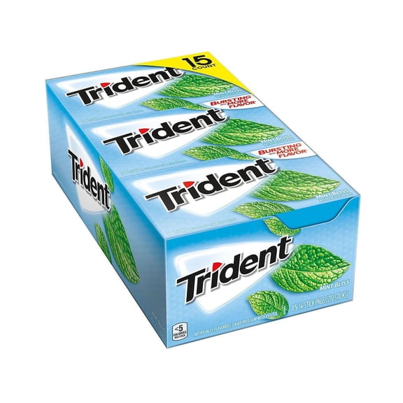 Product Of Trident Mint Bliss Sugar-Free Gum (14 Ct., 15 Pks.) -Pack Of 2 - For Vending Machine, Schools , parties, Retail Stores
