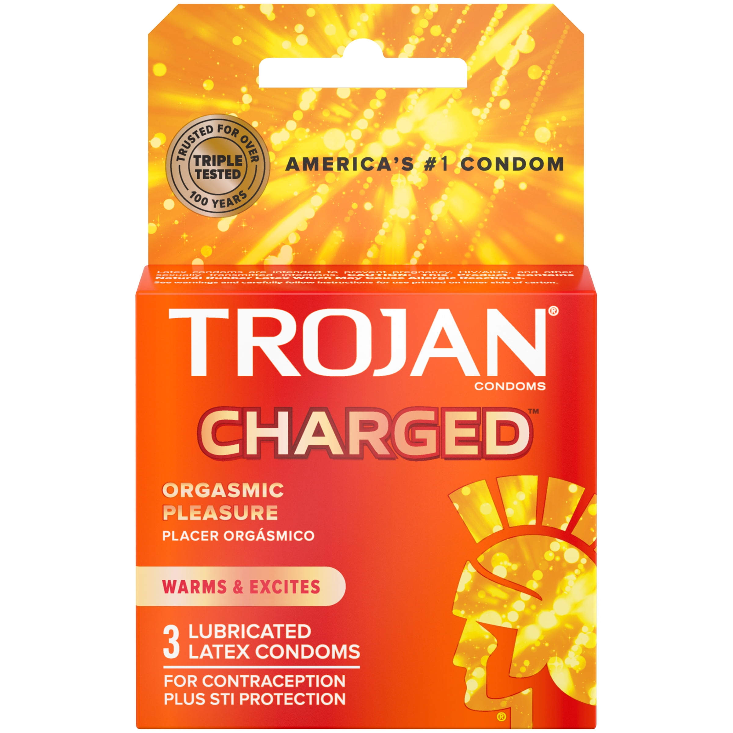 Product Of Trojan, Charged Intensified Lubricant, Count 6 (3Pk) - Birth  Control / Grab Varieties & Flavors