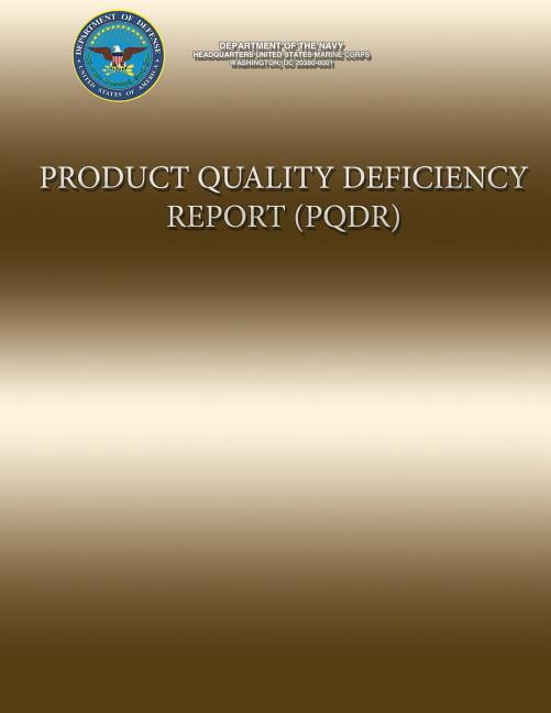 Pqdr Example Product Quality Deficiency Report - Walmart.com
