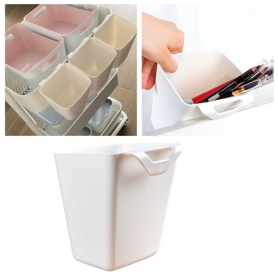 Multipurpose Hanging Cup Holder Set Rolling Cart Accessories Utility Storage Containers Organizer For Home Kitchen Desk 2PCS