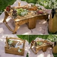 thumbnail image 1 of Product Rack 2 - Product Portable 2 In 1 Outdoor Table for Snacks Picnics Camping Garden Beach Family Use, 1 of 7