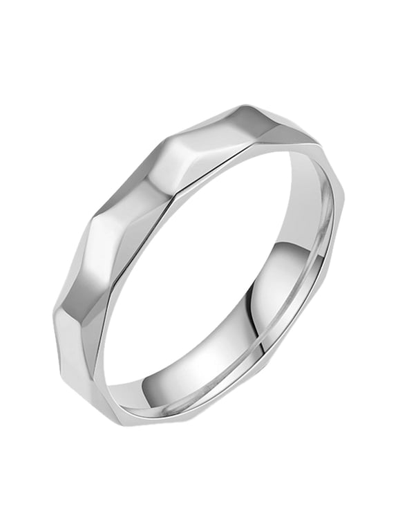 Product Rings Product Vegetarian Ring Steel Ring Fashion Korean Version of the Batch of Flowers Ring Hand Jewelry Gold Silver and Black No 6 13,6.21 cm,Silver