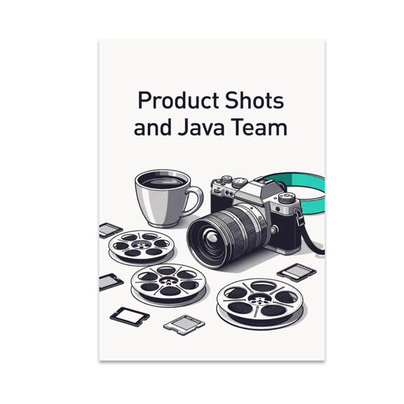 Product Shots and Java Team Wall Art - Coffee Enthusiast - 13x19 Poster Print