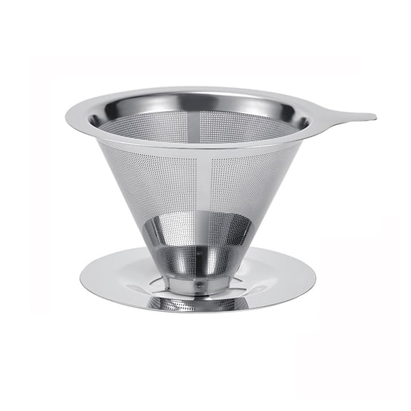 Product Strainers2 - Product Pour Over Coffee Dripper Reusable Stainless Steel Pour Over Coffee Paperless Coffee Strainer For 1 4 Cup With Base